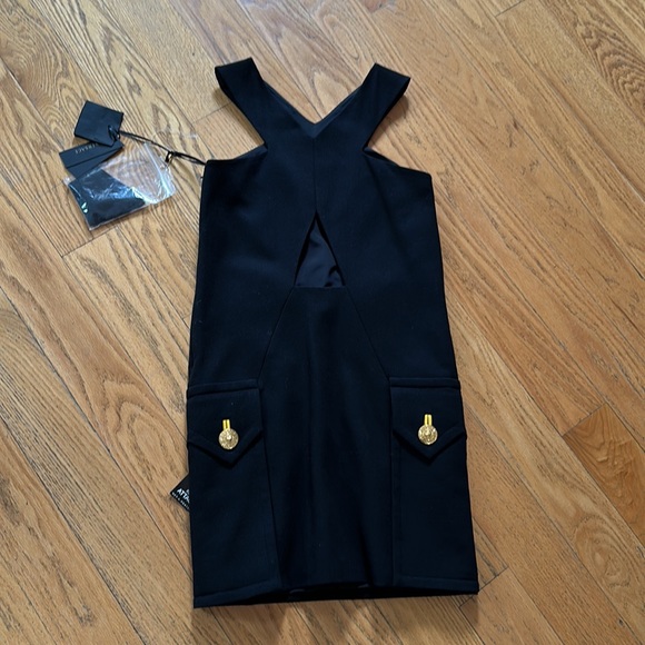 Authentic Versace Dress New With Tags and extra button. 100% crepe wool w Silk - Picture 5 of 8
